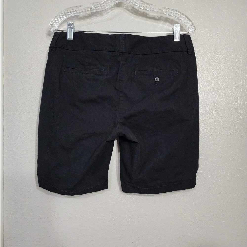 J Crew Women's‎ Shorts Black Frankie Stretch Size 6 Chino